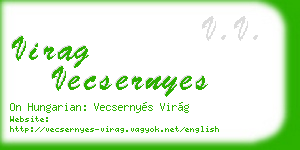 virag vecsernyes business card