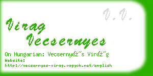 virag vecsernyes business card